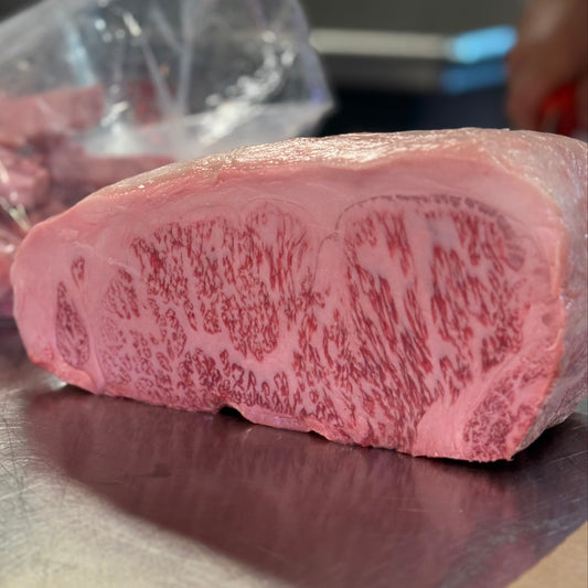 Kobe A5 Wagyu Wine Beef BMS 10-11 Boneless Strip Loin