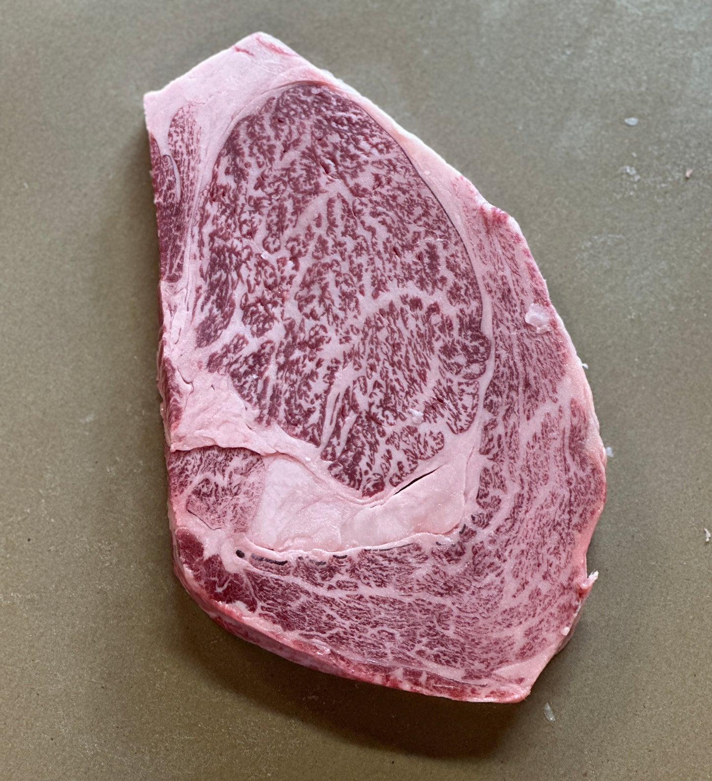 Kobe A5 Wagyu Wine Beef BSM 10-11 Boneless Ribeye