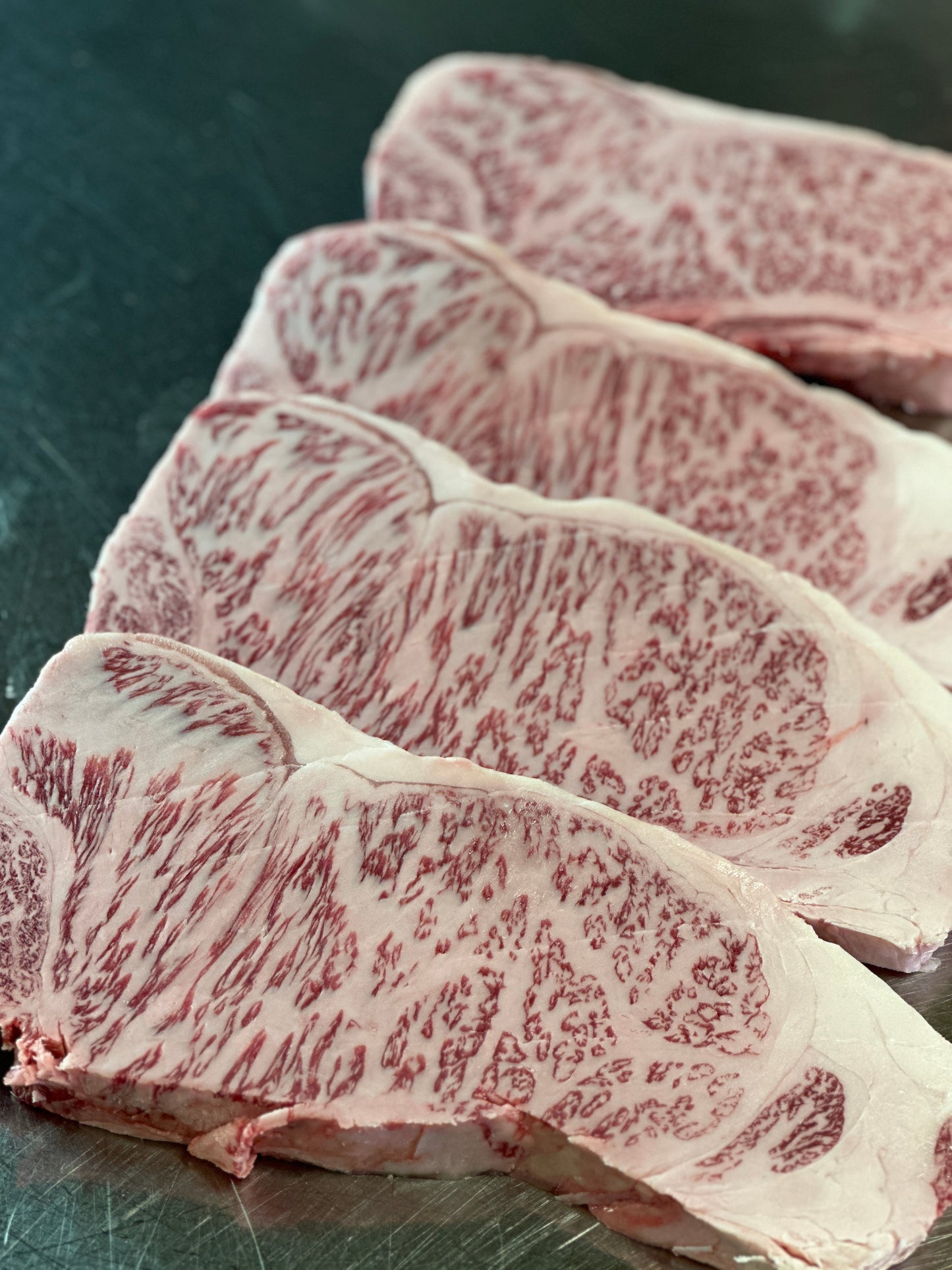 Kobe A5 Wagyu Wine Beef BSM 9 Boneless Strip Loin