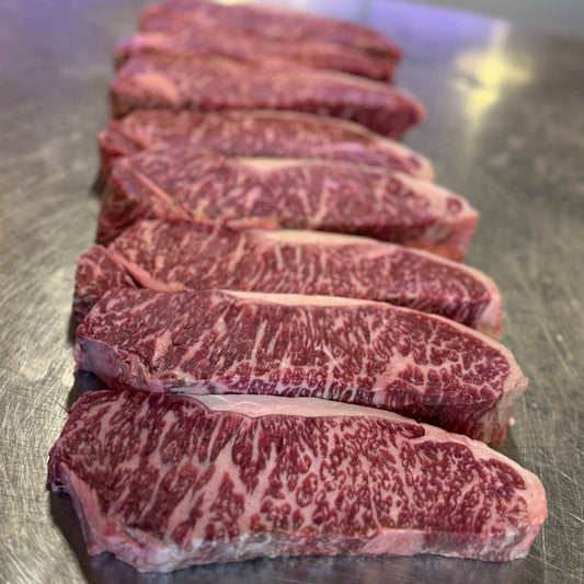 Stone Axe Boneless NY Strip Steak BS 9+