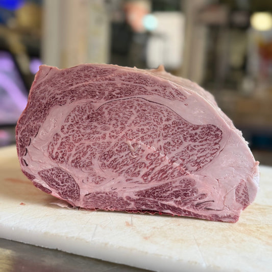 Kobe A5 Wagyu Wine Beef BMS 10-11 Boneless Ribeye
