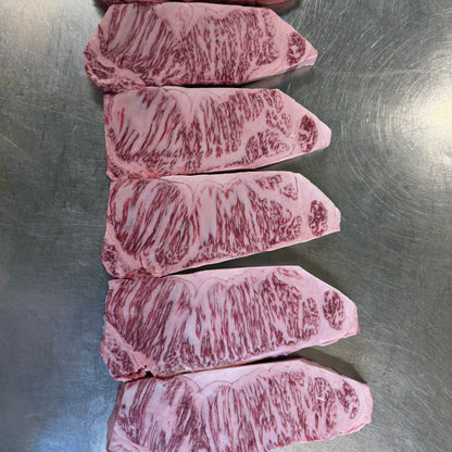 Kobe A5 Wagyu Wine Beef BMS 10-11 Boneless Strip Loin