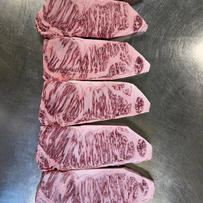 Kobe A5 Wagyu Wine Beef BMS 10-11 Boneless Strip Loin
