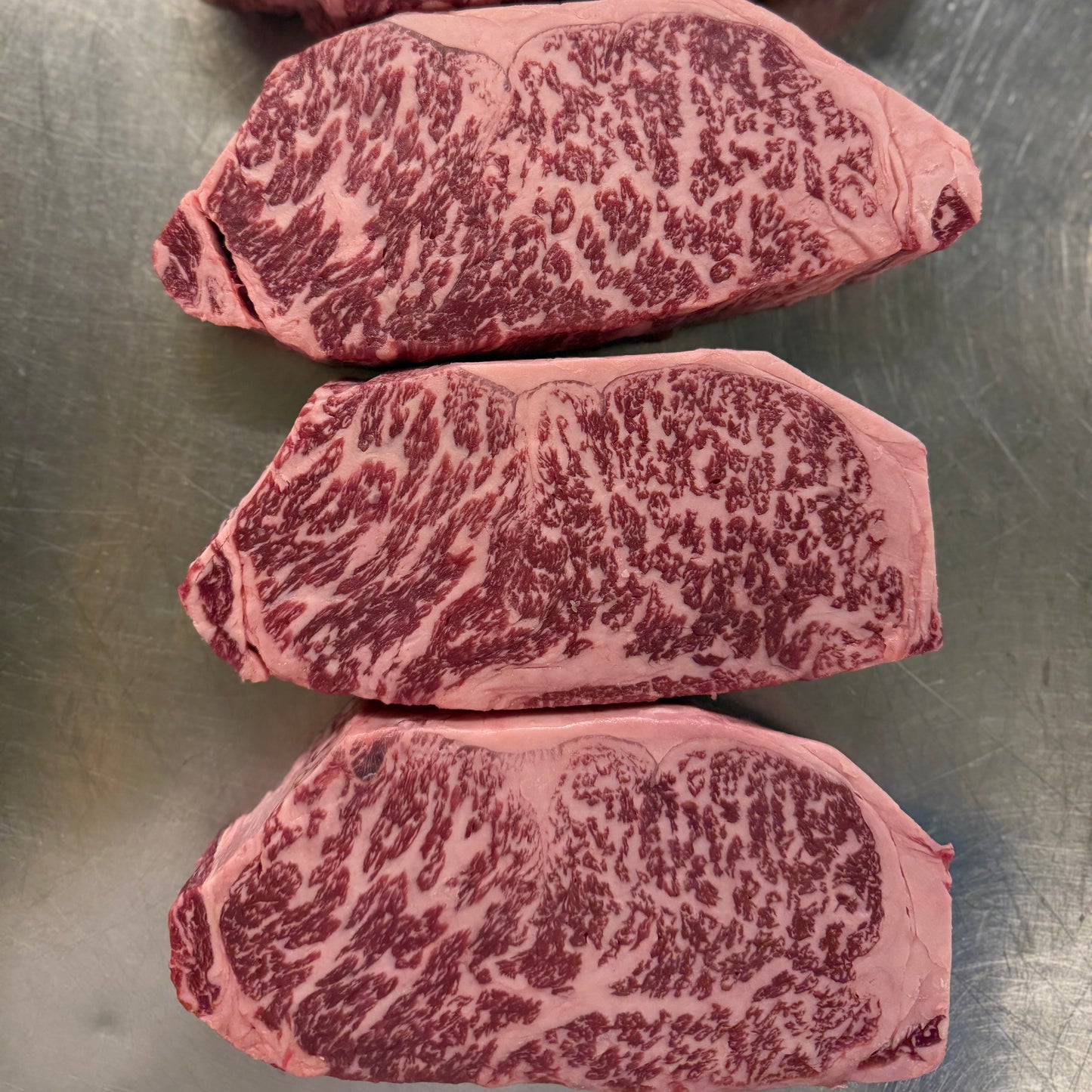 Stone Axe Boneless NY Strip Steak BS 9+