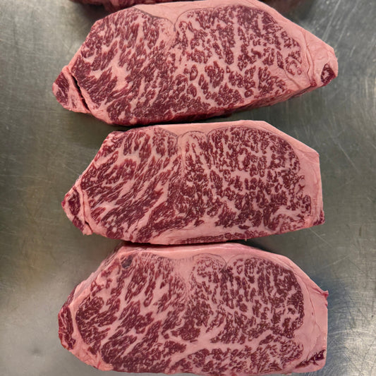 Stone Axe Boneless NY Strip Steak BS 9+