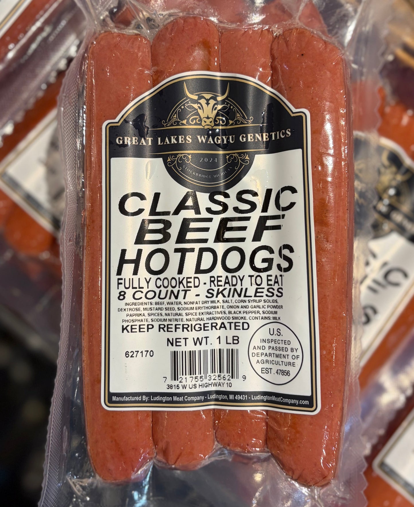 Akashi Red Wagyu Michigan Beef Hot Dog
