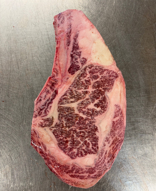 Stone Axe Bone-In Ribeye BMS 9+