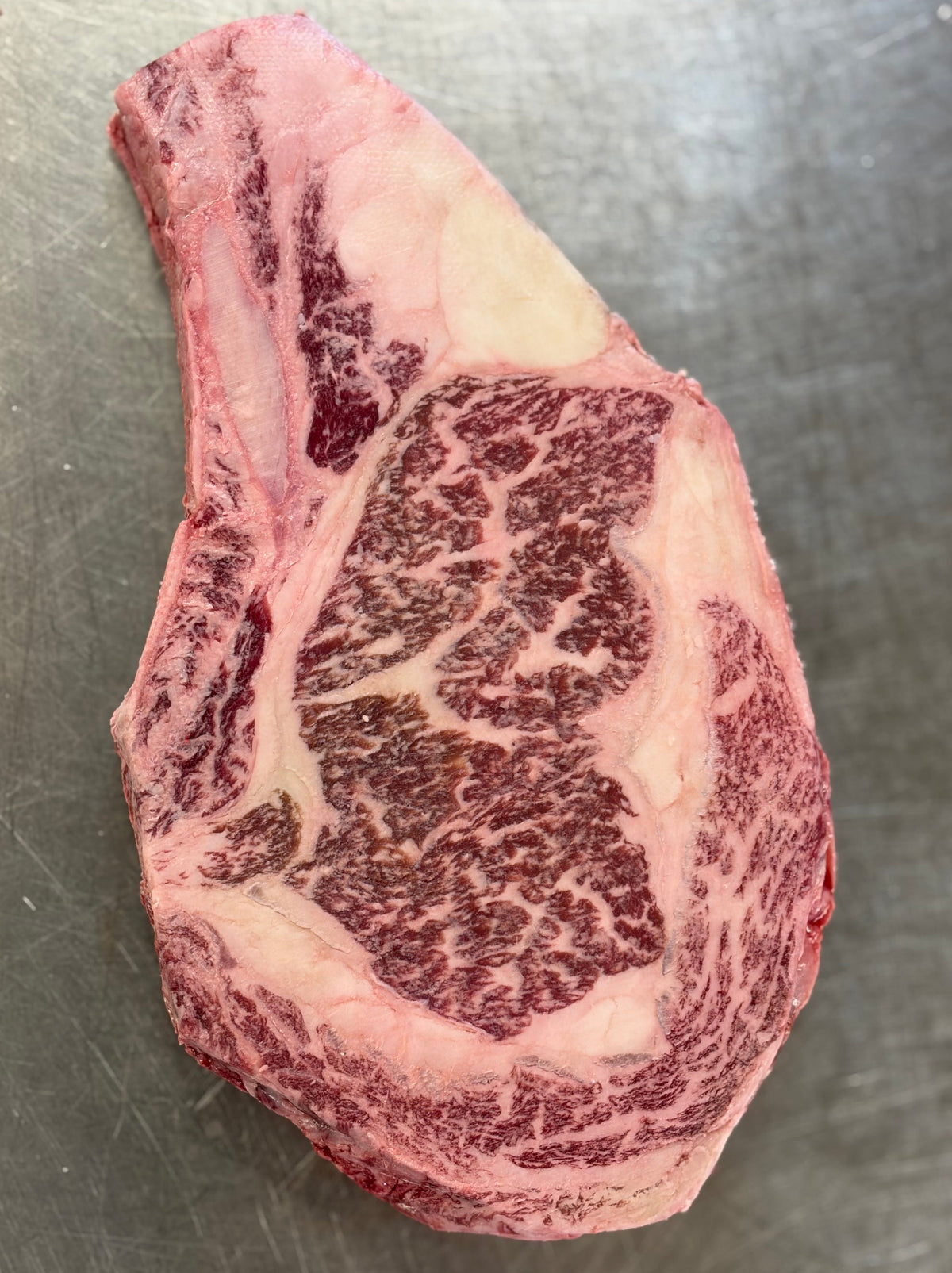 Stone Axe Bone-In Ribeye BMS 9+