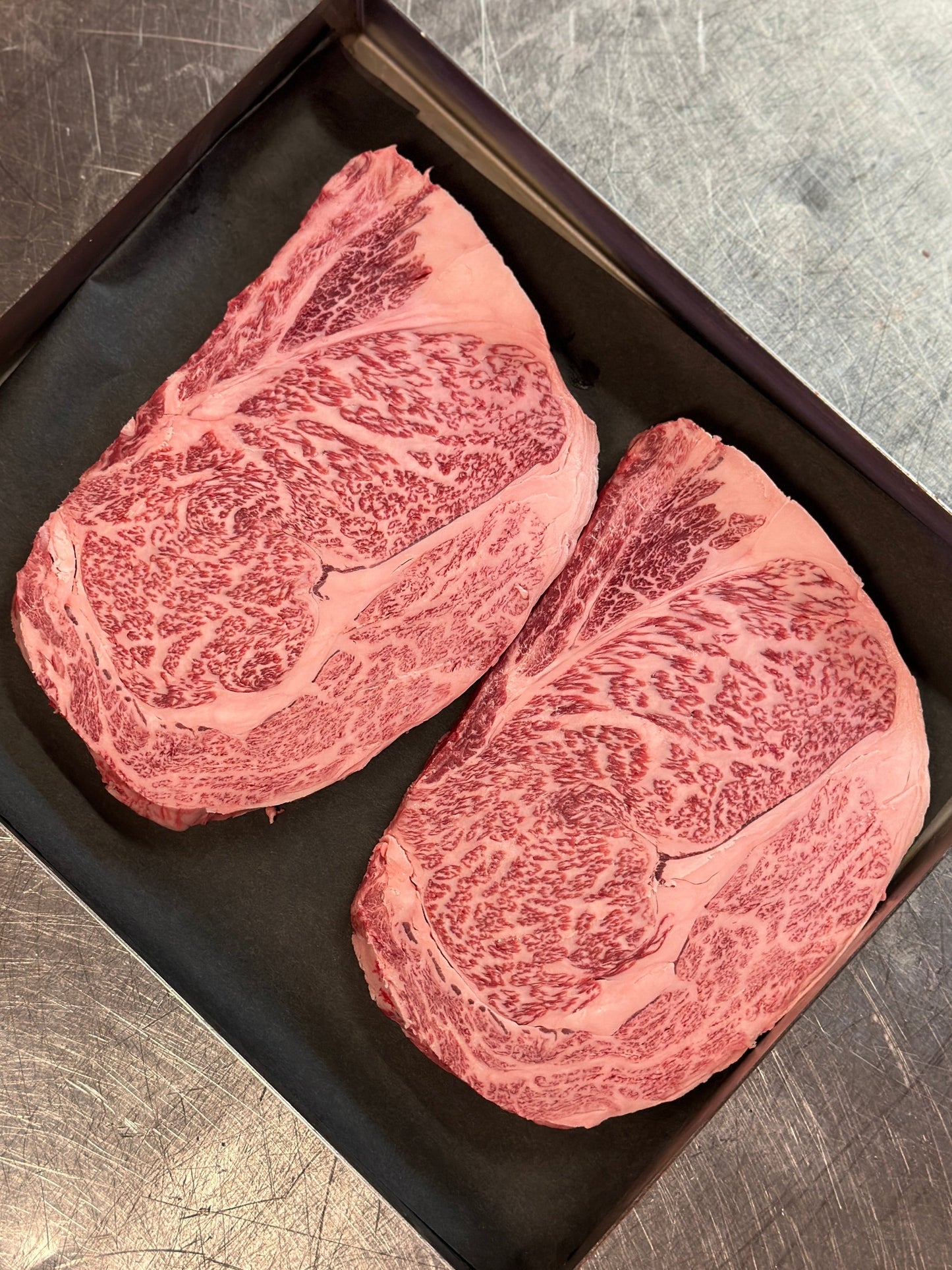 Kobe A5 Wagyu Wine Beef BSM 10-11 Boneless Ribeye