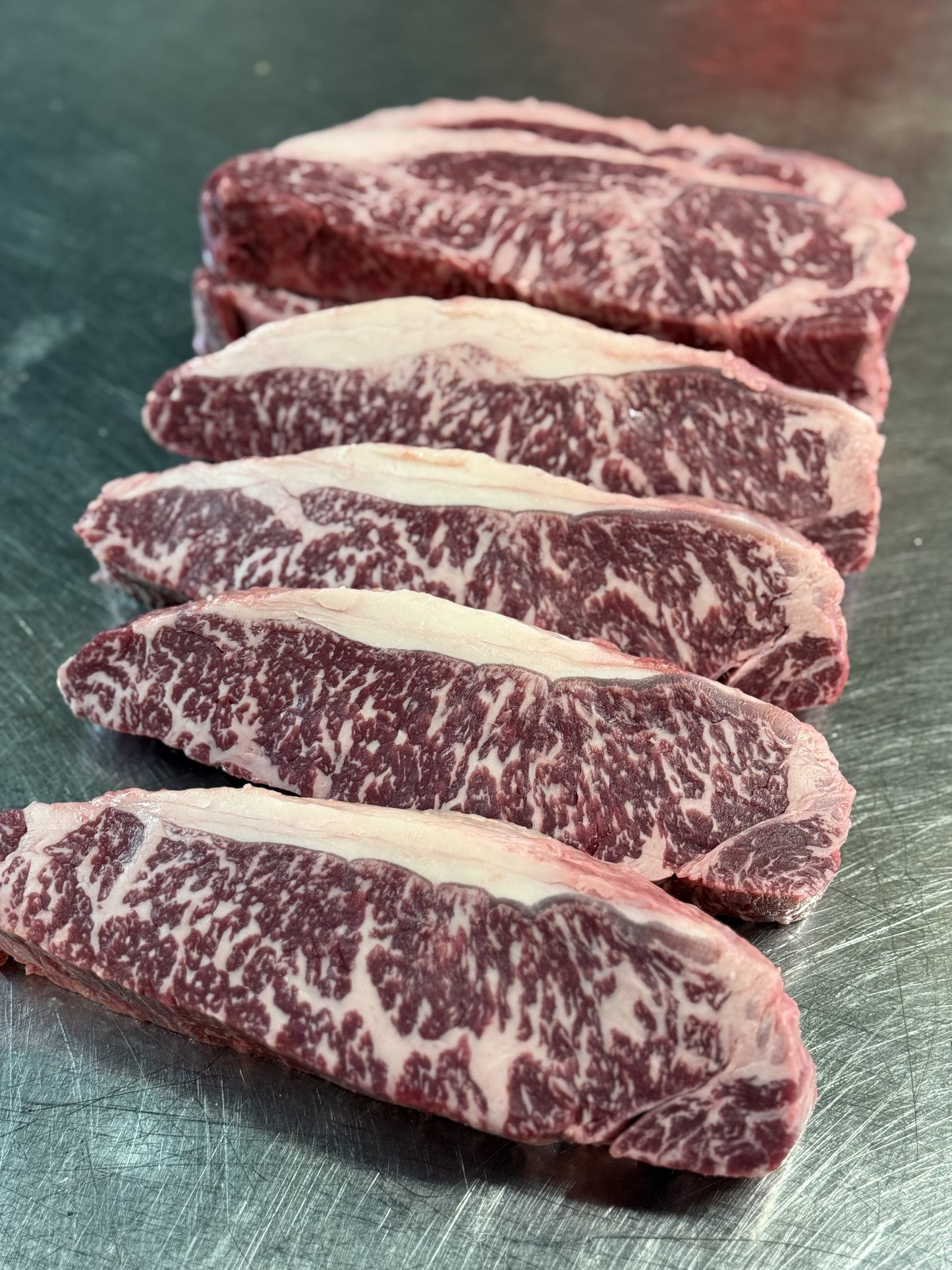 Stone Axe Boneless Strip Loin Steak BS 9+